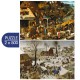 2 Puzzles - L'Art de Pieter Brueghel : Proverbes Flamands - Le Dénombrement de Bethléem