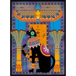 Grafika-F-30410 Chat Egyptien - Bleu