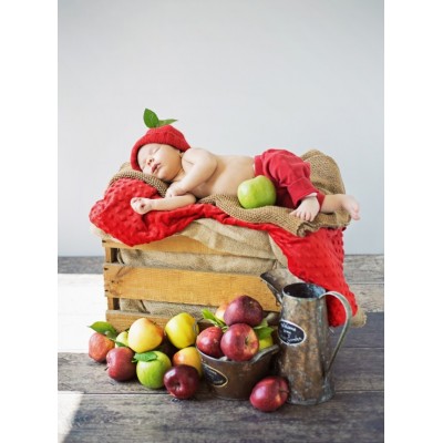 Grafika-F-30440 Konrad Bak: Baby and Apples