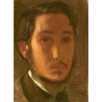 Grafika-F-30484 Edgar Degas : Autoportrait avec Col Blanc, 1857