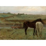 Grafika-F-30485 Edgar Degas : Chevaux dans un Pré, 1871