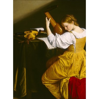 Grafika-F-30489 Orazio Gentileschi: La Joueuse de Luth, 1612/1620