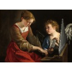 Grafika-F-30490 Orazio Gentileschi et Giovanni Lanfranco : Sainte Cecilia et un Ange, 1617/1618