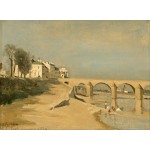 Grafika-F-30544 Jean-Baptiste-Camille Corot : Pont sur la Saône à Mâcon, 1834