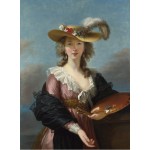 Grafika-F-30610 Elisabeth Vigée-Lebrun : Autoportrait au Chapeau de Paille, 1782