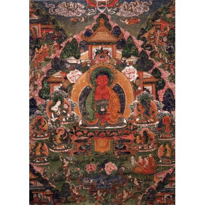 Grafika-F-32272 Buddha Amitabha in His Pure Land of Suvakti