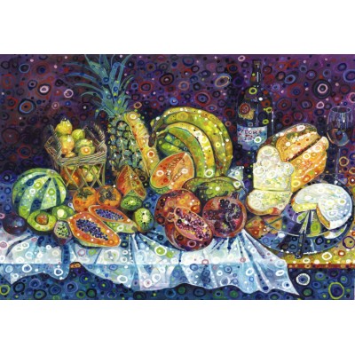 Grafika-F-32589 Cheese, Wine and Fruit