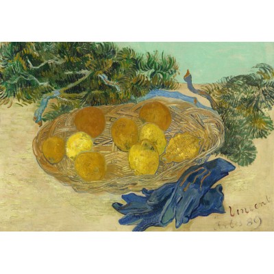 Grafika-F-32753 Vincent Van Gogh - Still Life of Oranges and Lemons with Blue Gloves, 1889