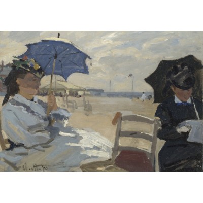 Grafika-F-32778 Claude Monet - The Beach at Trouville, 1870