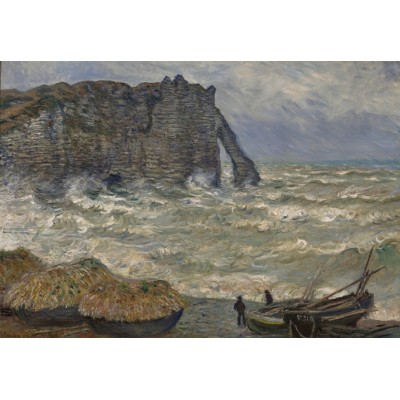 Grafika-F-32783 Claude Monet - Mer agitée à Étretat, 1883