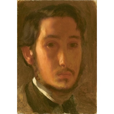 Grafika-F-32832 Edgar Degas : Autoportrait avec Col Blanc, 1857