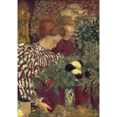 Grafika-F-32850 Edouard Vuillard : Femme dans une robe rayée, 1895