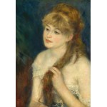 Grafika-F-32876 Auguste Renoir : Jeune Femme Tressant ses Cheveux, 1876