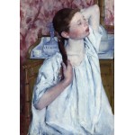 Grafika-F-32887 Mary Cassatt : Jeune Fille Coiffant ses Cheveux, 1886