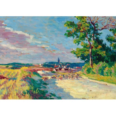 Grafika-F-33413 Maximilien Luce - Paysage près de Méréville, 1905