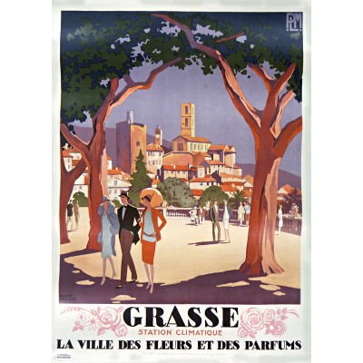 Grafika-F-33422 Roger Broders - Grasse, la Ville des Fleurs et des Pafums, 1927