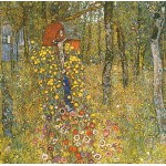 Grafika-F-33440 Gustav Klimt : Jardin de campagne avec Croix, 1911-1912