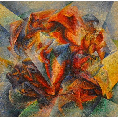 Grafika-F-33445 Umberto Boccioni : Dinamismo di un ciclista è un dipinto, 1913