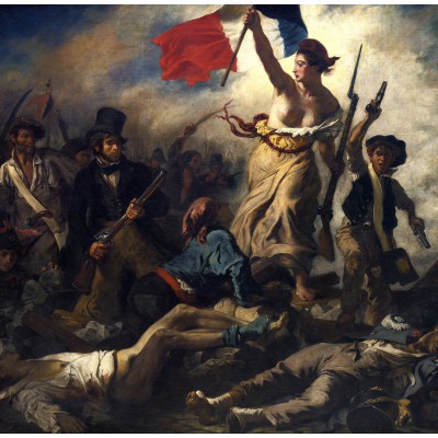 Grafika-F-33457 Delacroix Eugène : La Liberté Guidant le Peuple, 1830