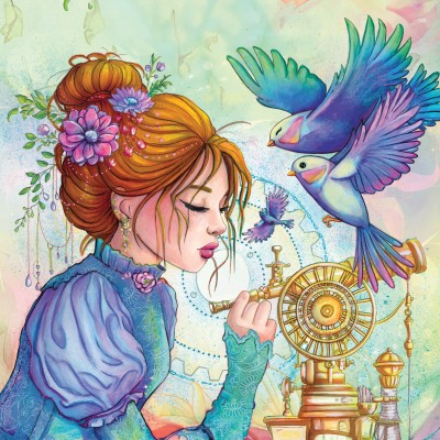 Grafika-F-33703 La Fille aux Oiseaux