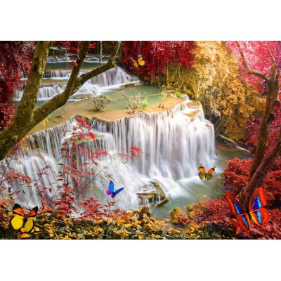 Grafika-T-00678 Deep Forest Waterfall