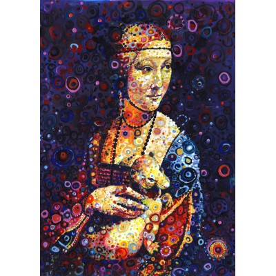 Grafika-T-00887 Leonardo da Vinci: Lady with an Ermine, by Sally Rich