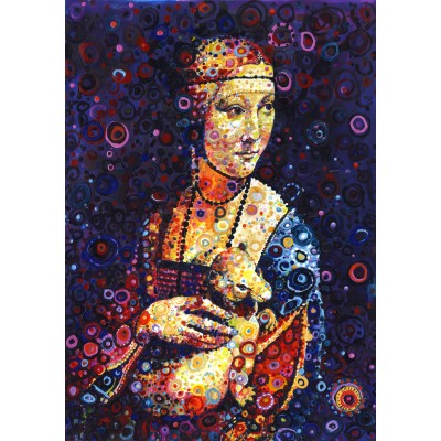 Grafika-T-00888 Leonardo da Vinci: Lady with an Ermine, by Sally Rich