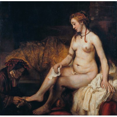 Grafika-T-02341 Rembrandt - Bethsabée au bain recevant la lettre de David, 1654