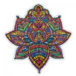 Harmandi-Puzzle-Creatif-90079 Puzzle en Bois - Le Florissant Lotus