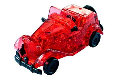 HCM-Kinzel-59135 Puzzle 3D en Plexiglas - Oldtimer rouge