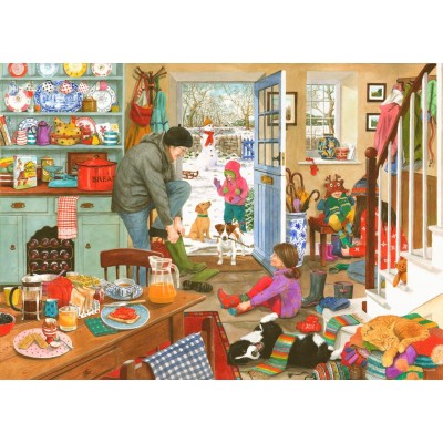 House-Of-Puzzles-HP0594 Chapeaux En Laine Et Bottes En Caoutchouc