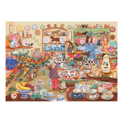 House-Of-Puzzles-HP0632 Taureaux Dans Un Magasin De Chine