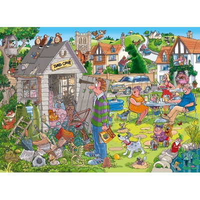 Jumbo-00335 WASGIJ DESTINY 28 -  LE DÉBARRAS DE PAPA ! (1000 PIECES)