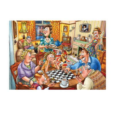 Jumbo-00594 WASGIJ DESTINY 25 - SOIRÉE DE JEUX ! (1000 PIECES)