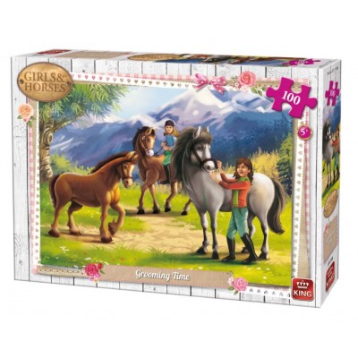King-Puzzle-05298 Girls & Horses