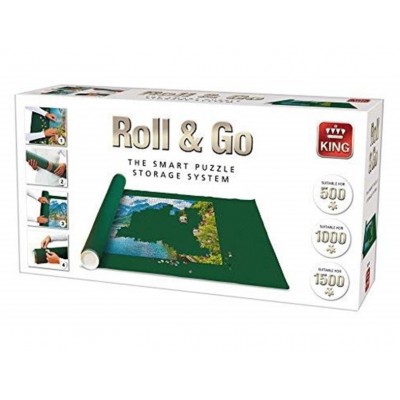 King-Puzzle-05341 Roll & Go - Tapis de Puzzles 500 à 1500 Pièces
