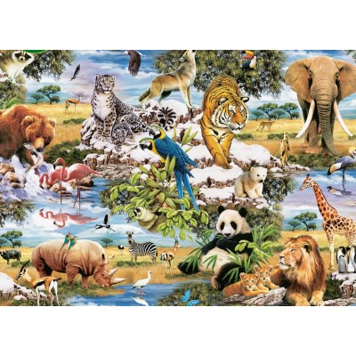 King-Puzzle-05481 Animaux Sauvages