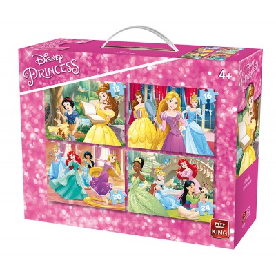 King-Puzzle-05509 4 Puzzles - Disney Princesses