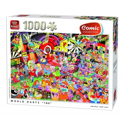 King-Puzzle-05547 World Darts 180