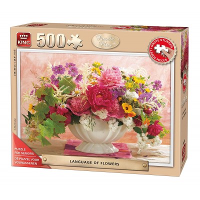 King-Puzzle-55879 Pièces XXL - Language of Flowers