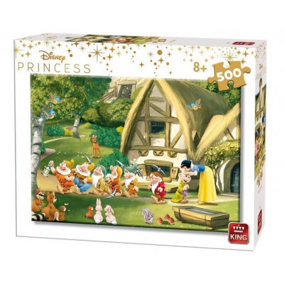 King-Puzzle-55916 Disney Princess - Blanche Neige et les 7 Nains