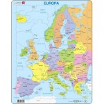 Larsen-A8-IT Puzzle Cadre - Carte Politique de l'Europe (Italien)