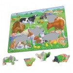 Larsen-FH35 Puzzle Cadre - Animaux de la Ferme