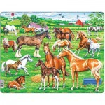 Larsen-FH50 Puzzle Cadre - Beaux chevaux