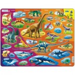 Larsen-HL1-GB Puzzle Cadre - Dinosaures (en Anglais)