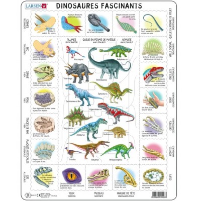 Larsen-HL9-FR Puzzle Cadre - Dinosaures