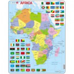 Larsen-K13-GB Puzzle Cadre - Carte de l'Afrique (en Anglais)