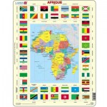 Larsen-KL3-FR Puzzle Cadre - Carte de l'Afrique