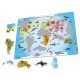 Puzzle Cadre - Animaux du Monde (Espagnol)
