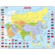 Puzzle Cadre - Carte de l'Asie (en Allemand)